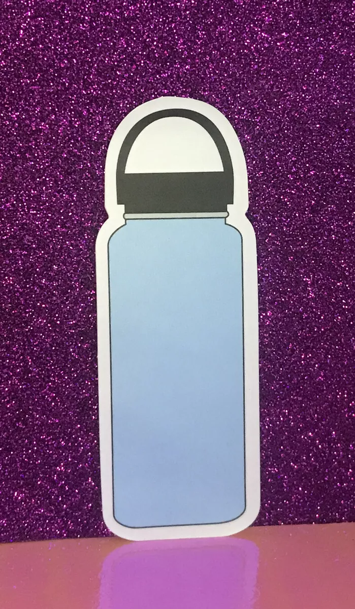 Blue hydro cheap flask sticker