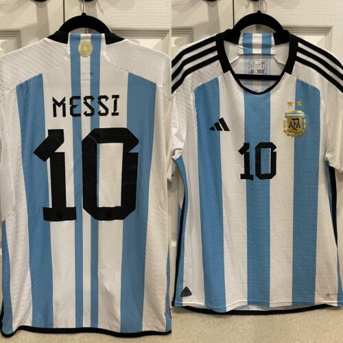 Adidas Lionel Messi Argentina 2022 Home Authentic Player Jersey HF2157 Large New