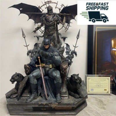 Queen Studio Batman Throne Resin Model Painted Statue In Stock 1/4 Scale QS