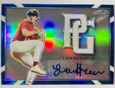 2021 LEAF PERFECT GAME LEVI HUESMAN REFRACTOR AUTO 15/15