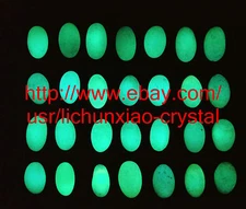 2.2lb "Glow In The Dark" Tibetan Wealth-God Ancient Luminous Stone Old Dzi Bead