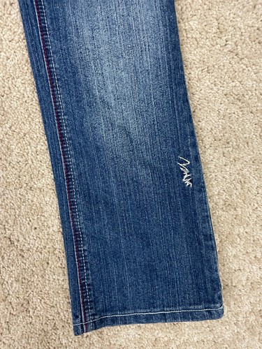 Coogi Denim Jeans Youth Girls 26x23 Relaxed Fit Bootcut Embroidered Logo Blue - Picture 7 of 14