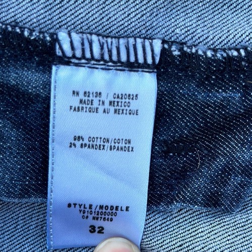 Guess Jeans Women 32 Blue Bootcut Bling stretch distressed embroidery 4 pocket - Picture 10 of 12