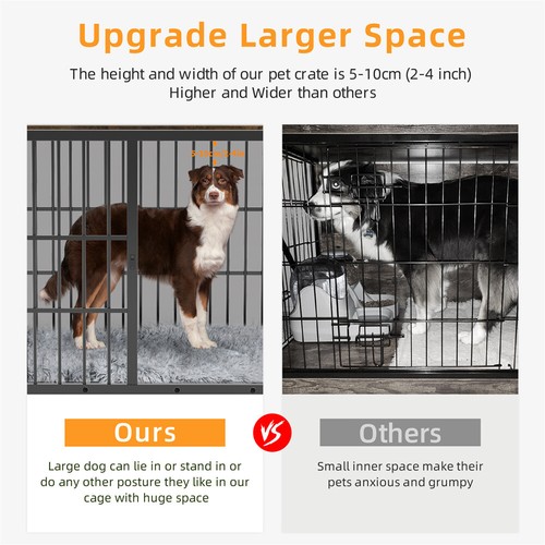 XXL Large Heavy Duty Wooden Dog Crate Furniture Unlimited Combinable Dog Kennel - Picture 17 of 33
