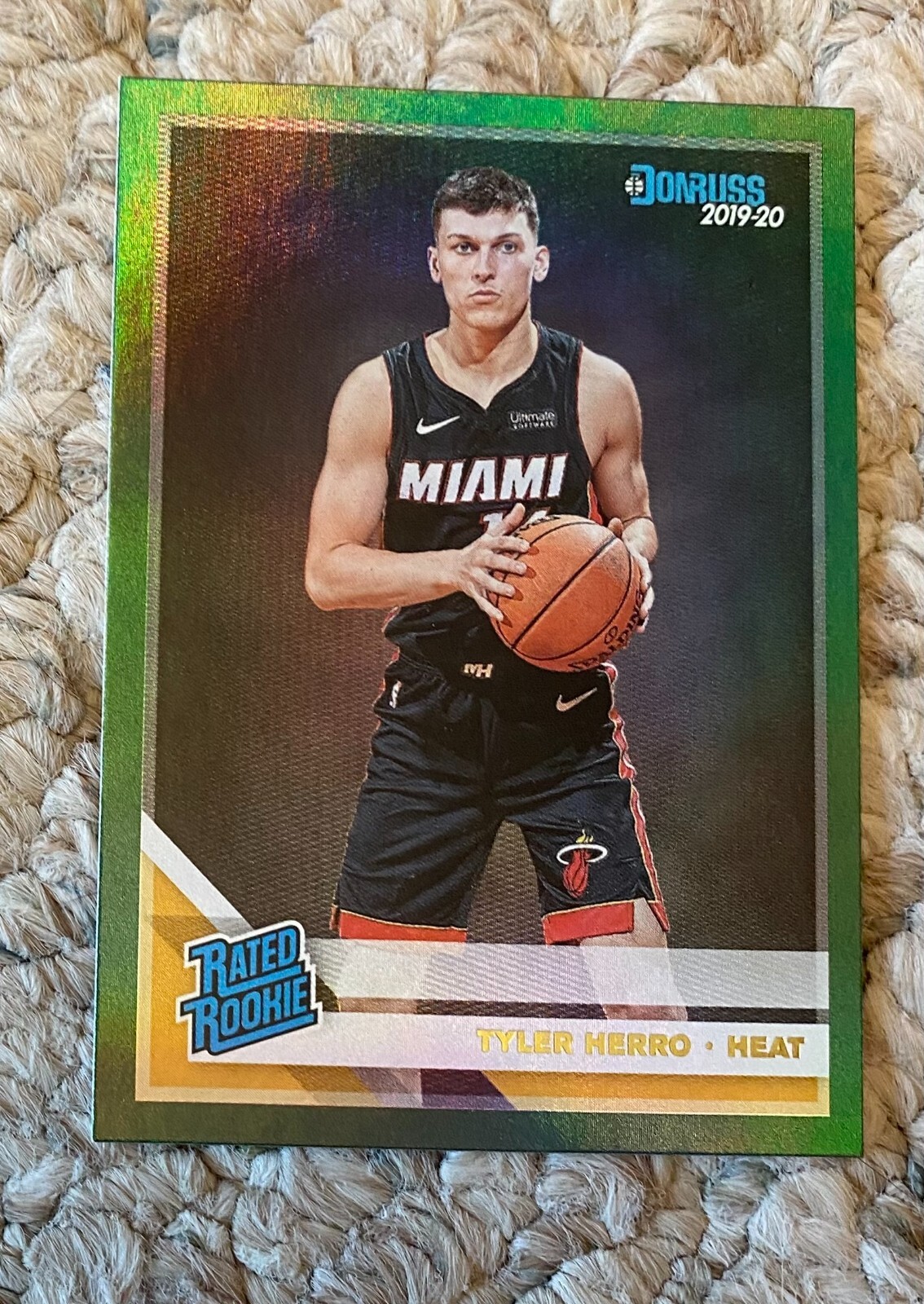 Tyler Herro Donruss 2019-2020 Rookie Green Flood No. 212 NM-MT