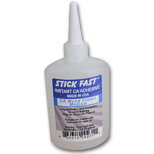 Stick Fast CA Wood Finish, 2.5 oz. Medium 231
