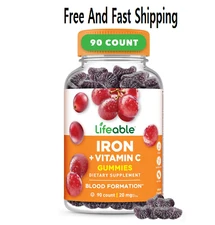 Iron Gummies | 20mg | with Vitamin C | Great Tasting Blood Builder I...