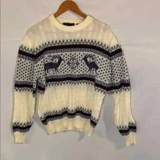 Vintage Richman Brothers Sweater Men Large Pullover Nordic Fair Isle Alpine Ski 
