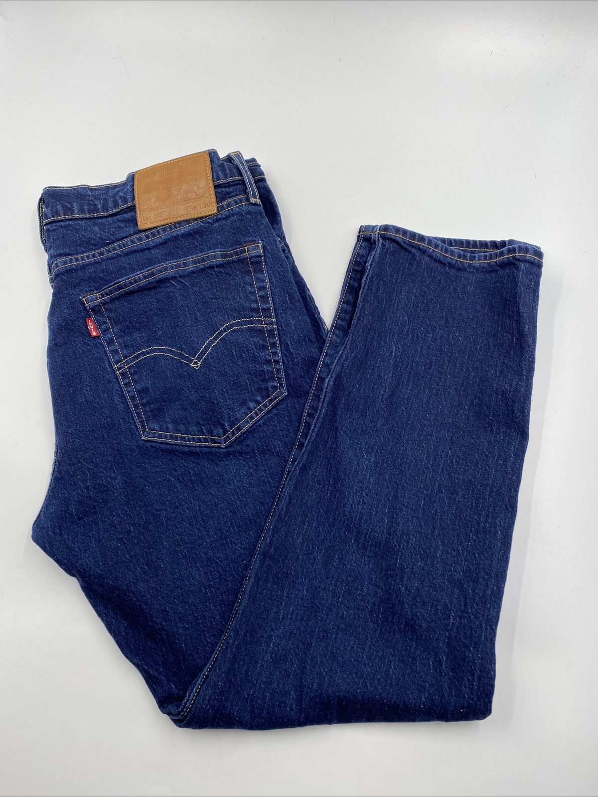 Rare Premium Levi’s Big 'E' Lot 502 blue jeans W36 L30 - Gem