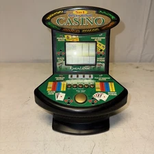 Excalibur 5 In 1 Deluxe Virtual Casino Electronic Portable Handheld Game - Works