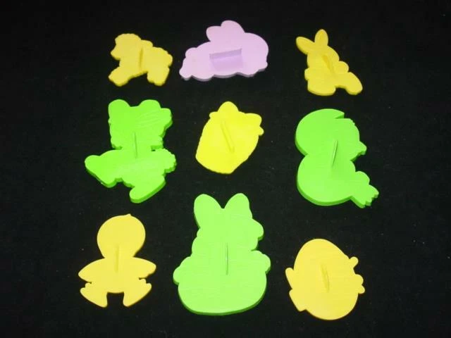 (9) Cortadores de galletas de Pascua Wilton Hallmark de colección - 1978 cesta de huevos de pollito conejito Foto 2 de 2