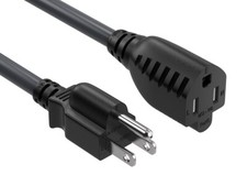 50ft NEMA 5-15P to 5-15R Heavy Duty Power Extension Cord, 14AWG SJT 15A/125V,...