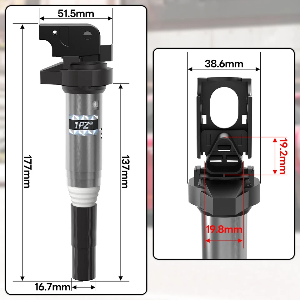 4 Bosch Ignition Coil 0221504800 + Iridium Spark Plug For Mini Cooper Countryman - Image 2 of 4