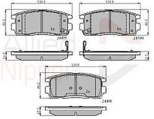 Brake Pad Rear Axle To Fit Chevrolet Captiva 06->, Equinox 03->09, Opel Antara 0