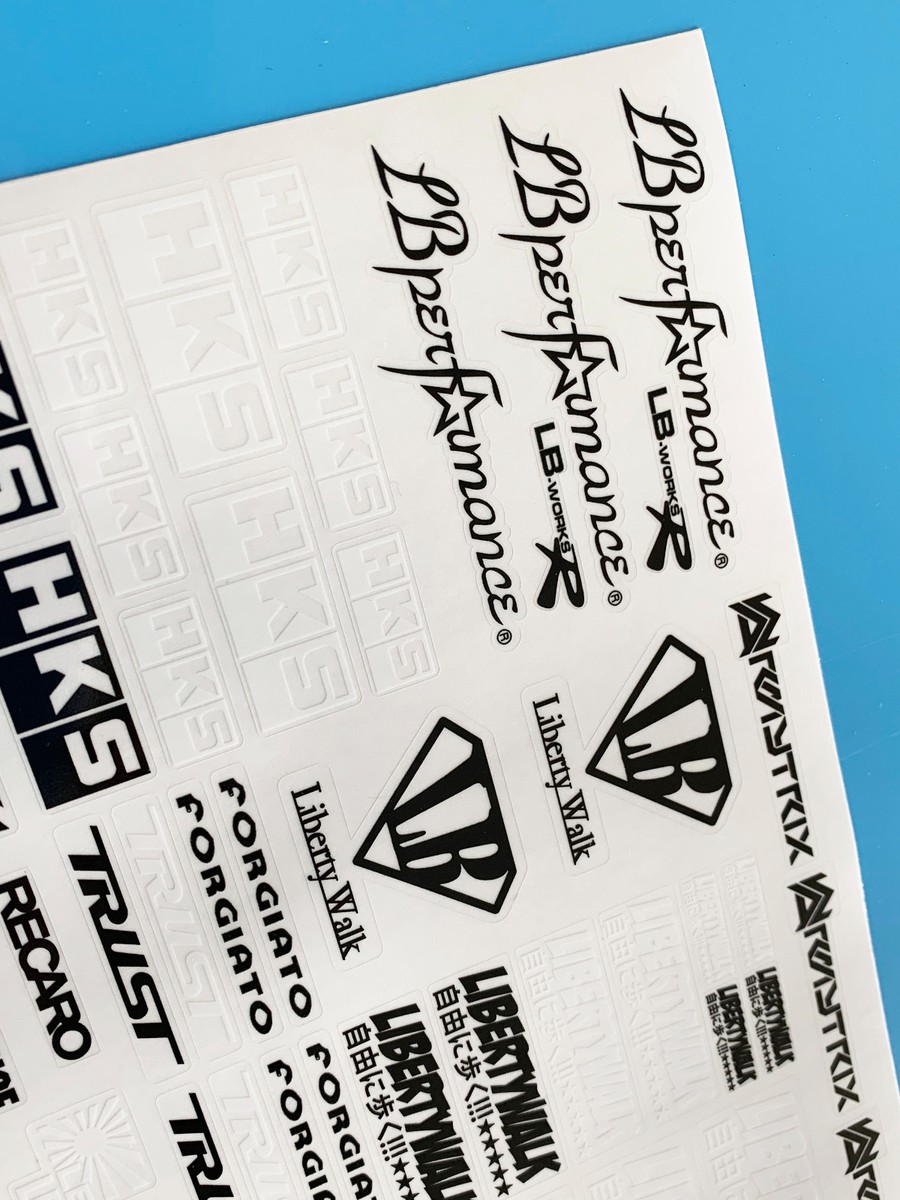 RC 18th Scala Drift Adesivi Decalcomanie Drifting Jdm Grande Clear - Foto 7