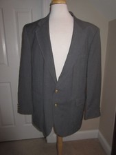 BLAZER / SPORTS COAT -Classic Collection - Gray -2 Button- Single Breasted - 46L