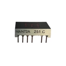 MAN72A   LED Display Modules - Character and Numeric Red 7-Segment 1 Characte...
