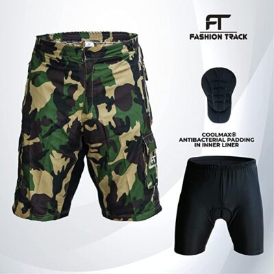 MTB Cycling Shorts Downhill Off Road inner Shorts Camo With