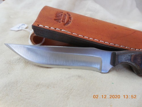 ANZA HANDMADE FIXED BLADE KNIFE LAMINATE WOOD HANDLE #859 NEW MODEL - Picture 7 of 10