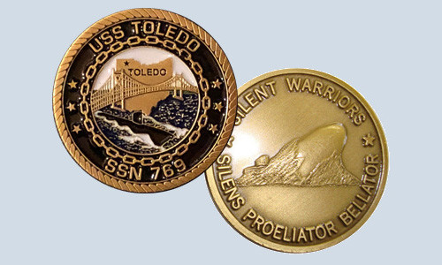 USS Toledo SSN 769 Submarine Challenge Coin USN - Picture 1 of 1