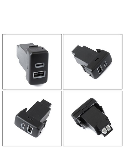 Switch Button Convert USB PD QC3.0 Port Socket For Toyota Tacoma Tundra 4Runner - Picture 3 of 8