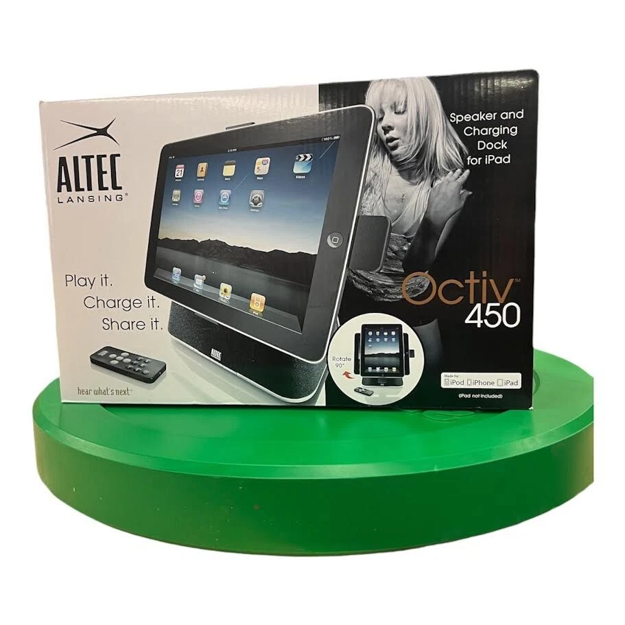 Altec Lansing Octiv Stage MP450 30-Pin iPad Speaker Dock compatible with iPhone - Image 2 of 4