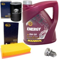 MotoröL Filter Set 5W30 4 Liter + ÖLablassschraube FüR Audi Cabrio 8G7 2.0 E