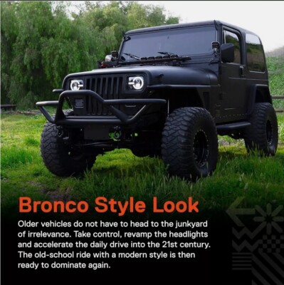 5x7''7x6''inch LED Headlight Hi-Lo Beam DRL FIT Nissan Pickup Hardbody