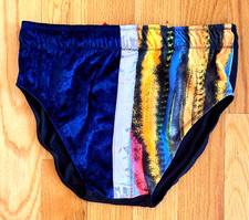 Pro Wrestling Trunks Unique Prints W. Center Stripe & Black Back Sz. 40-42 XL