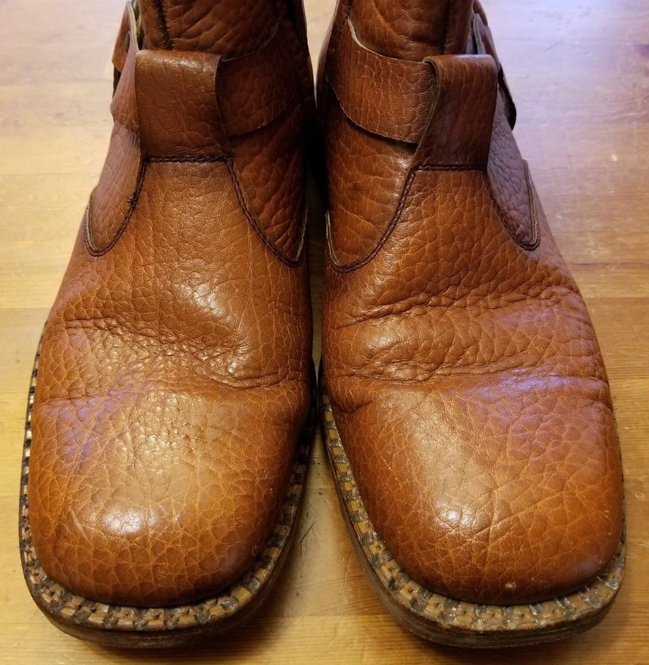 Botines vintage, The Bates Classics, marrón, cuero granulado (talla 12C) Foto 4 de 4