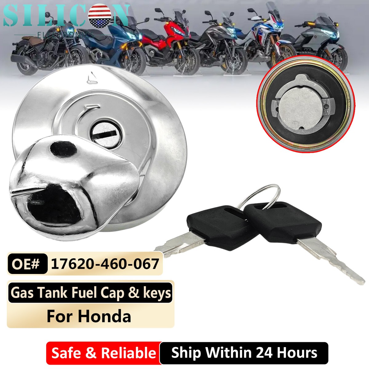 Opening my gas tank - no key | Honda Twins