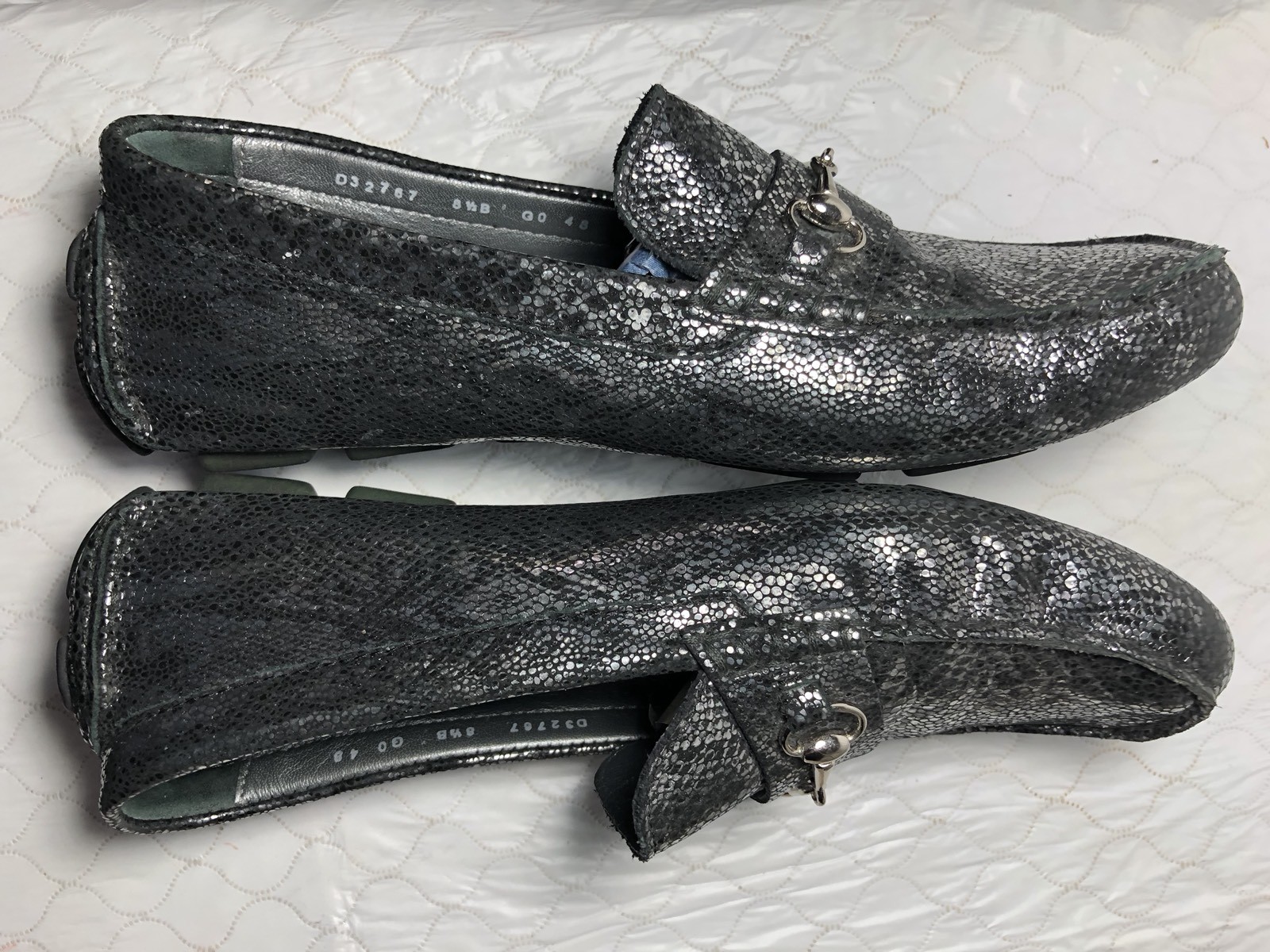 Cole Haan Women's Metallic Reptile Print Horse Bit Shoes Size8.5 B eBay
