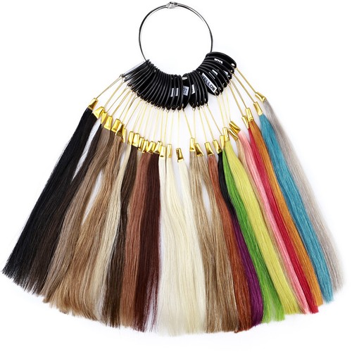 28 Colors Hair Extensions Color Ring Chart 100 Remy Human Hair For