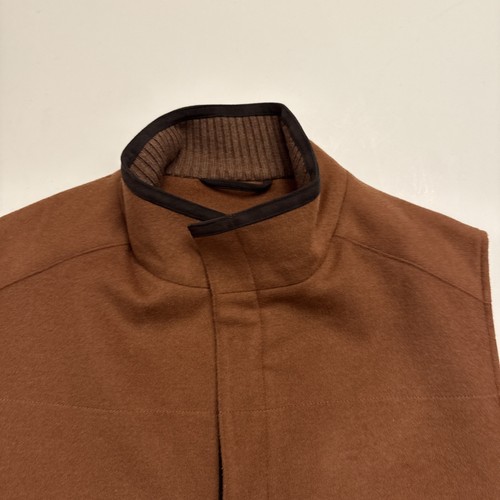PETER MILLAR M Crown Fleece Darien Vest Brown Soft Wool Cashmere - Picture 3 of 15