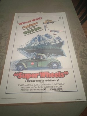 Super Wheels Original Movie Poster 27x41 VW Super Beetle central park films
