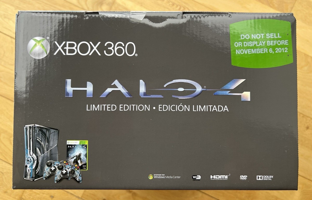 Microsoft Xbox 360 S Halo 4 Limited Edition 320GB Blue Console for