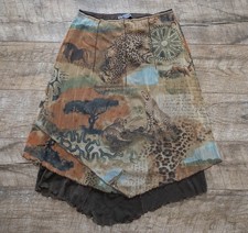 La Mode Est A Vous Mesh Skirt Size US 4 Multicolor  Jean Paul Gaultier Style