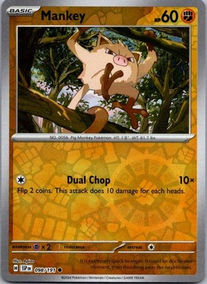 Mankey Common SV08: Surging Sparks 098/191 NM