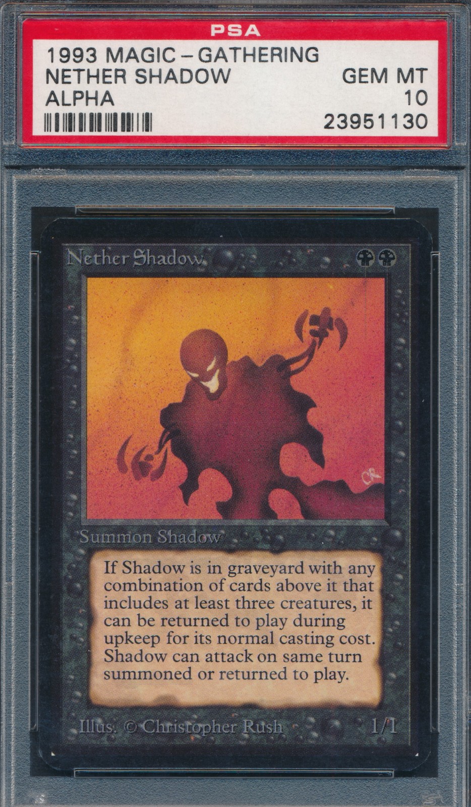 Alpha Nether Shadow PSA 10 Graded Magic MTG (1130) -magicgraders-