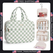 Travel Toiletry Bag Hanging Organizer for Women, Compact, Water-Resistant
