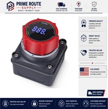 Battery Disconnect Switch 250A DC 5-60V LED Voltmeter Marine Boat RV Truck