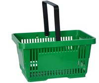 Einkaufskorb Tragekorb Verkaufskorb Mit Griff GrüN 22L Max 30Kg Korb Stapelbar