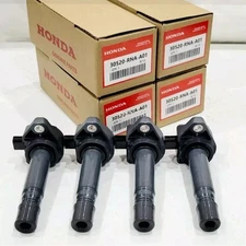 4PCS GENUINE UF582 IGNITION COILS For 2006-2011 HONDA CIVIC 1.8L 30520-RNA-A01