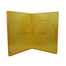 14mm Standard Clear Orange 1 Disc DVD Case Lot Bundle Of 200