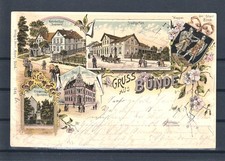 AK Gruss aus Bünde, 4 Ansichten, 1898 #F0707...