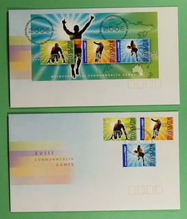 DR WHO 2006 AUSTRALIA 2 FDC DEPORTES JUEGOS DE LA COMMONWEALTH R79467