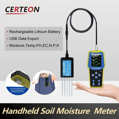4/7 in 1 Soil Tester Digital Soil pH Moisture Temperature Humidity EC NPK Sensor