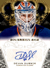 2013-14 Panini Crown Royale Hockey Devan Dubnyk AUTO - DIE CUT - Oilers