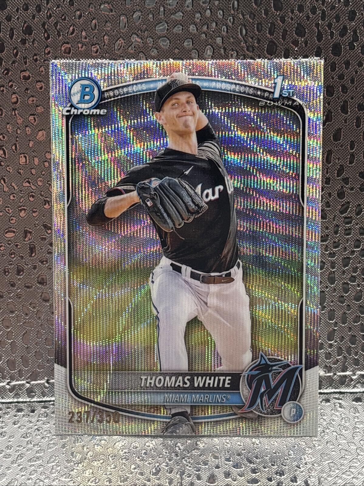 2025 Bowman Thomas White #BCP-69 Chrome Prospects 1st Wave Refractor /350