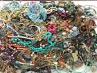 18 Lbs+ HUGE Vtg Costume to Fashion Jewelry lot Necklace Bead Chain UNSORTED